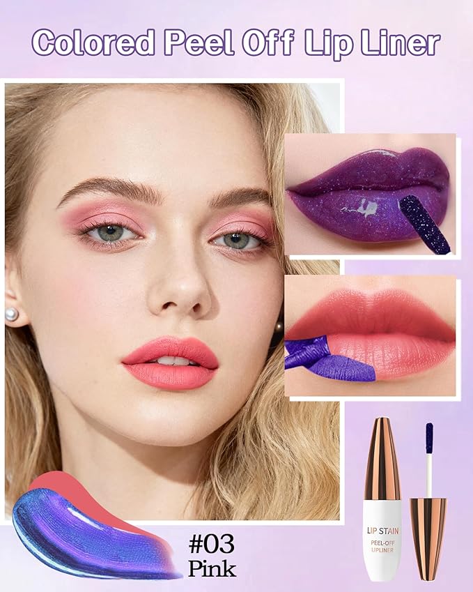 Lip Stain Peel Off, Tattoo Lip Gloss Color Peel Off Lips Tint Stain