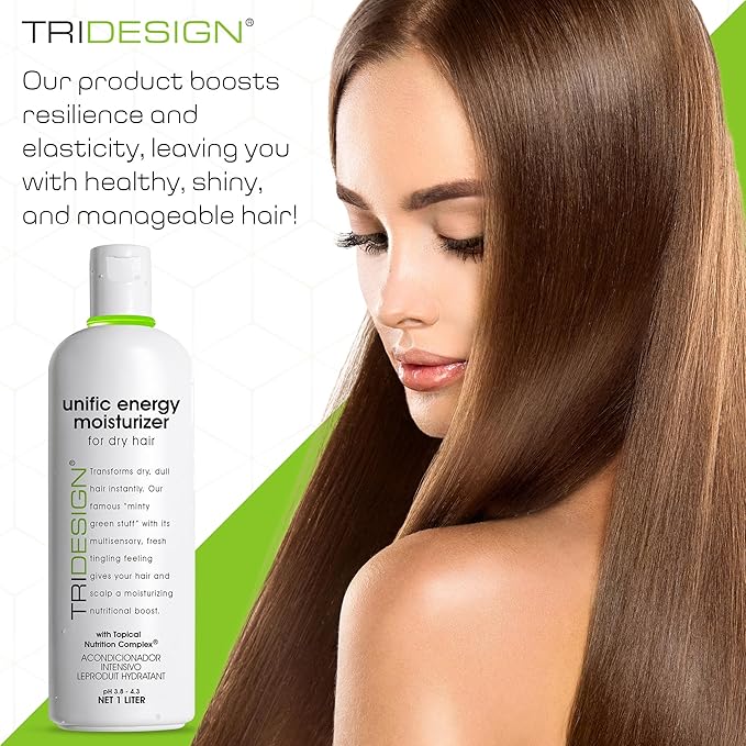 TRIDESIGN Unific Energy Moisturizer Deep Hair Conditioner Dry Damaged, 32oz