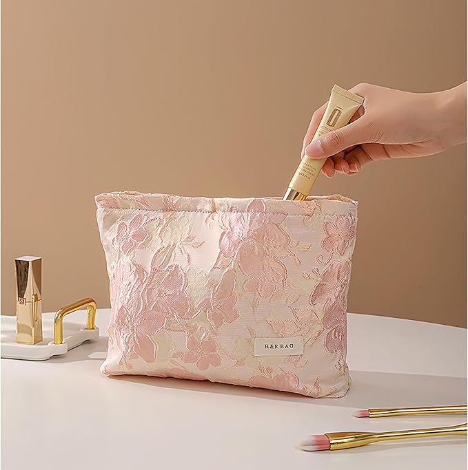 getgto 2 Pcs Makeup Bags, Large Cosmetic Bag Travel Toiletry Bag