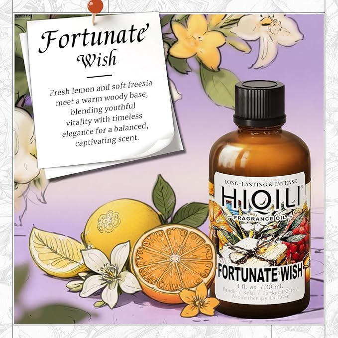 HIQILI Fortunate Wish Fragrance Oil for Diffuser, Home & Soap