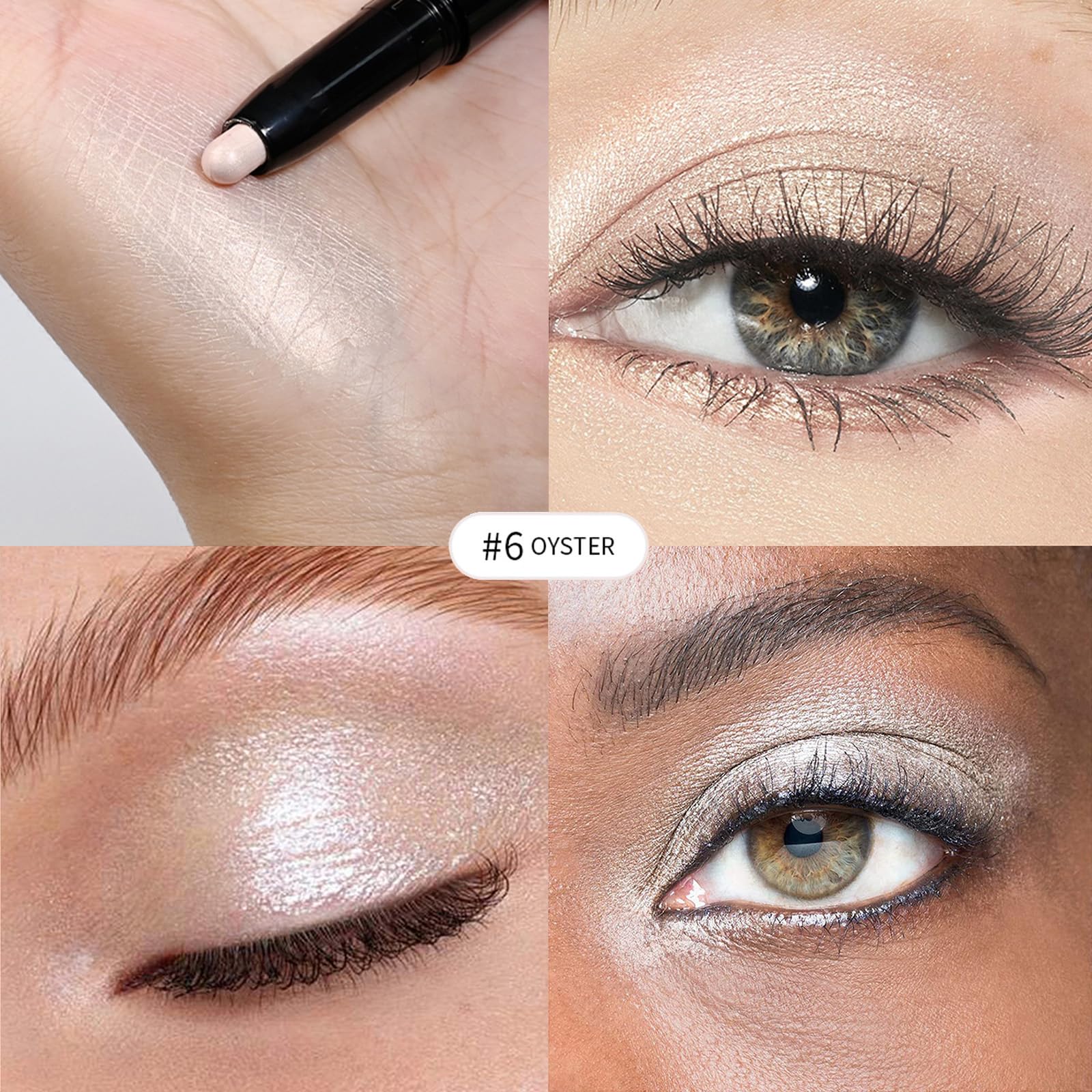 Eyeshadow Stick,Shimmer and Matte Cream Eye Shadow Brightener Sticks