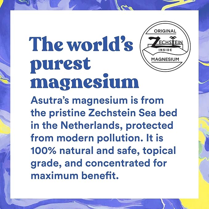 ASUTRA Zechstein Ultra Pure Magnesium Oil Spray for Feet with OptiMSM