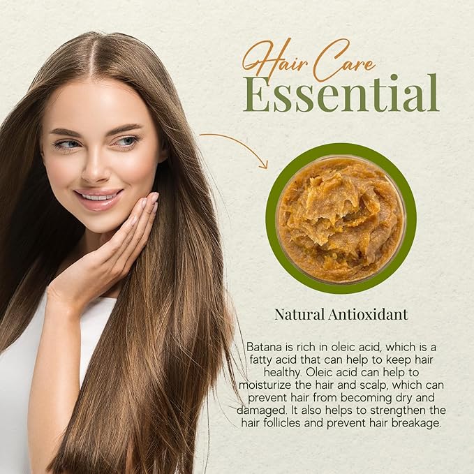 BatanaCo Real Batana Oil for Hair Growth - 100% Pure & Natural, 16 FL OZ