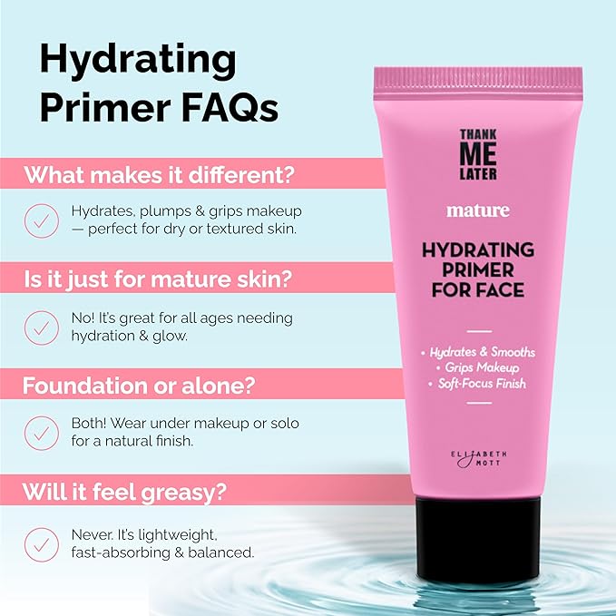 Elizabeth Mott Thank Me Later Hydrating Face Primer for Mature Skin, 30g