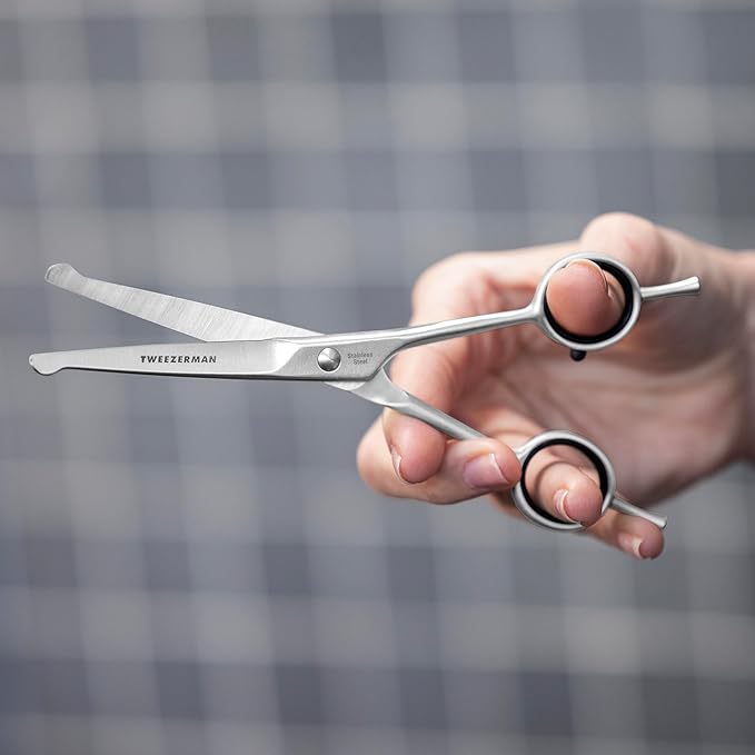Tweezerman 7" Pet Grooming Shears-Safety Round Tips for Dogs & Cats