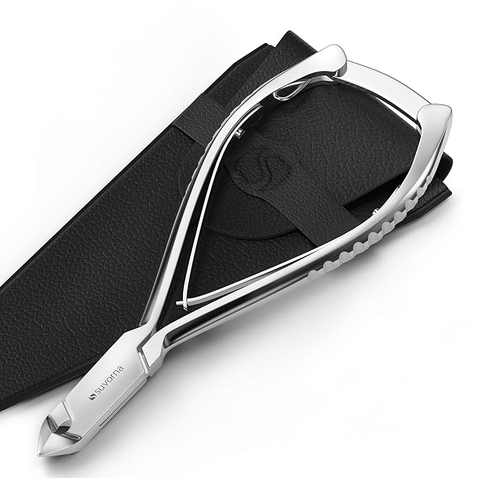 Suvorna Professional Cuticle Trimmer and Cuticle Nippers - Cuticle Clippers for Women and Men - Cuticle Cutter For Nails - Sharp Cuticle Nippers Professional for Spas and Salons