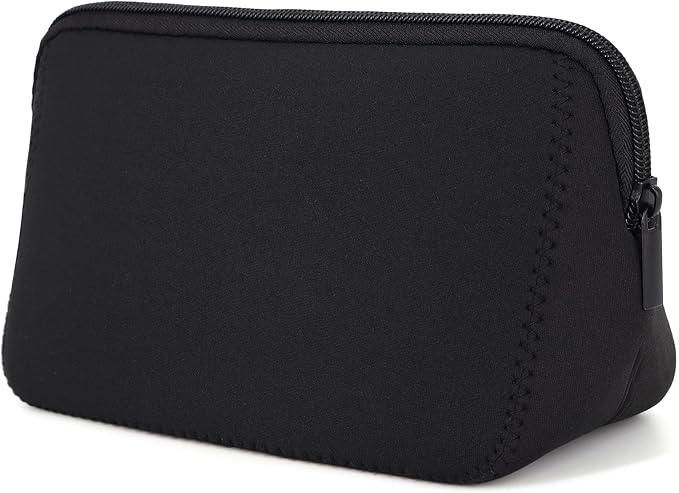 AJLTPA Waterproof Neoprene Cosmetic Bag, Black