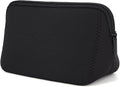 AJLTPA Waterproof Neoprene Cosmetic Bag, Black
