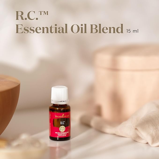 Young Living R.C. Premium Essential Oil 15 ml | Aromatherapy for Diffuser, Massage & Yoga | Invigorating Menthol & Refreshing Scent | Supports Breathing Comfort & Wellness Routine