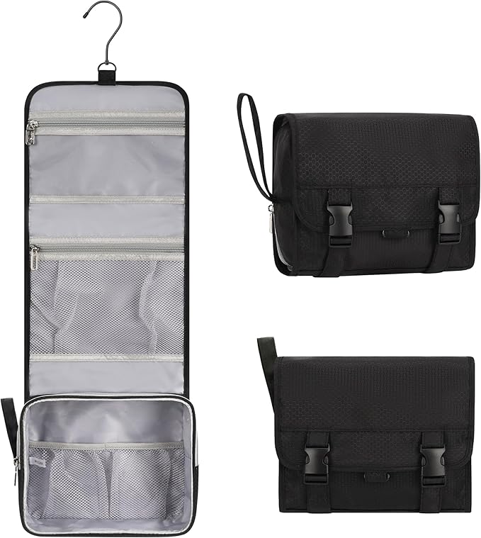Small Hanging Toiletry Bag for Men and Women, Portable Hanging Organizer