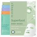 PLANTIFIQUE Korean Face Sheet Mask - Hydrate, Calm, Even Skin Tone, 10 Pack