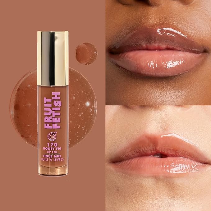 Milani Fruit Fetish Lip Oil, Tinted Hydrating Lip Gloss - Honey Fig