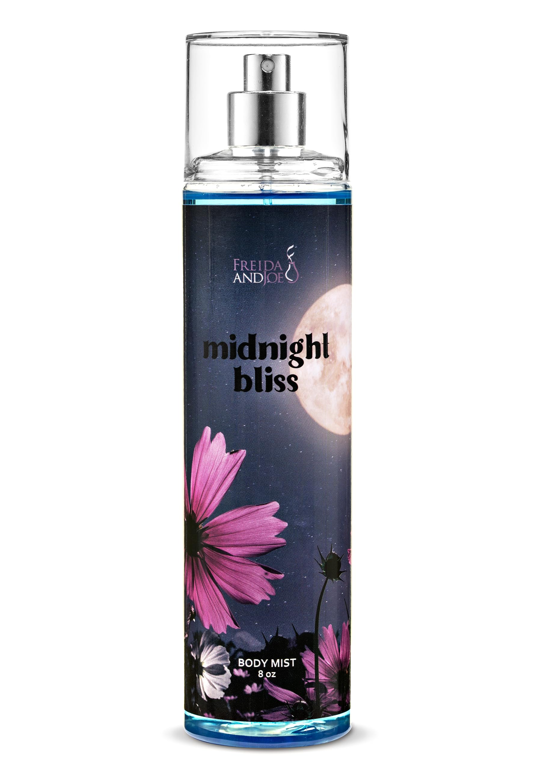 Freida and Joe Midnight Bliss Body Mist – 8oz Fine Fragrance Spray for Women | Romantic Floral Scent with Dewy Petals, Jasmine & Warm Musk | Long-Lasting, Lightweight Perfume Mist Gift – Mother's Day