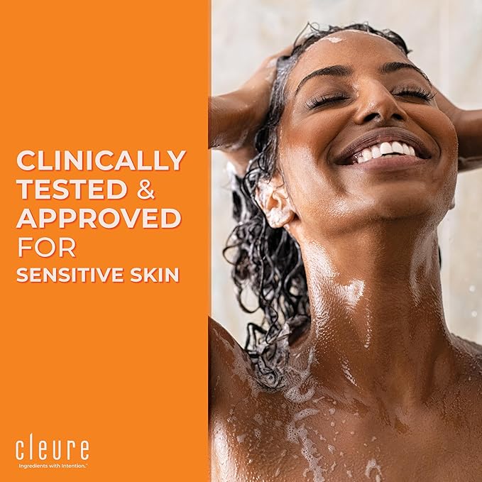 Cleure Fragrance Free Shampoo – Hypoallergenic Shampoo for Sensitive Scalp – Sulfate Free Volumizing Formula (12 oz, Pack of 2)