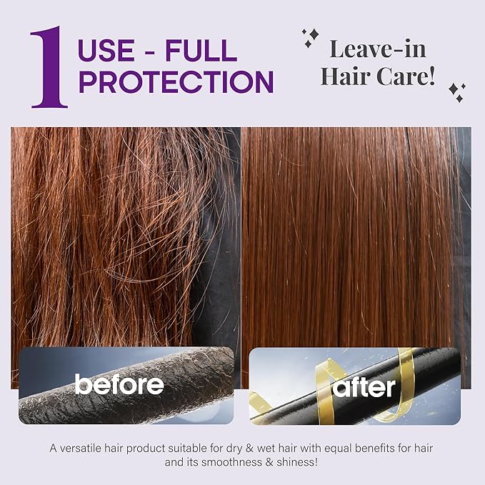 Hydrating Hair Serum for Dry & Frizzy Hair – Leave-In Split End Repair 5 oz