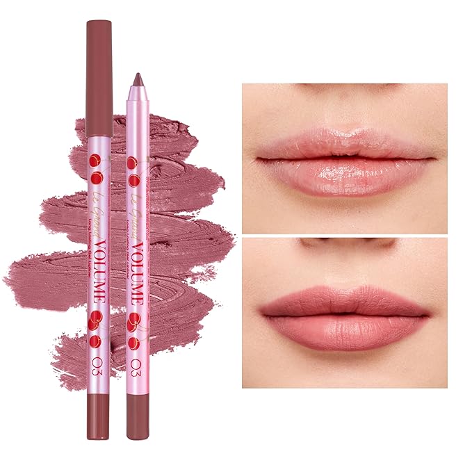 Vivienne Sabó Gel Lipliner Le Grand Volume Sharpenable, Long-Lasting Smudge-Proof Lip Liner & All-Over Lip Color, Creamy Precision Formula, Comfortable Wear, 03 Cold nude