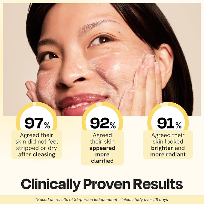 Gleamin Clarifying Brightening Cleanser, 3.4 fl oz, Facial Cleanser