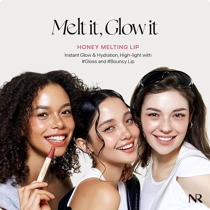 Nature Republic HONEY MELTING LIP (07 LYCHEE) | SOFT LIP STICK, Hydrating Gloss, Moisturizing balms, Sheer tint, Shine & Glowy Finish, korean make up