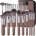 DUcare 22Pcs Makeup Brush Set PRO Makeup Brushes Professional with Bag Premium Synthetic Kabuki Foundation Blending Brush Face Powder Blush Concealers Eye Shadows