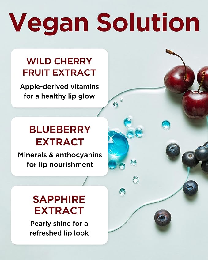 TOCOBO Juicy Berry Plumping Lip Oil 13 Choco Berry – Korean Vegan Hydrating Lip Oil with Plant Oils for High Shine Gloss - Non Sticky Formula for All Skin Tones, 0.12 fl.oz.