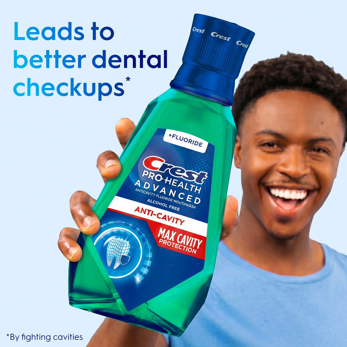 Pro-Health Advanced Maximum Cavity Protection Mouthwash - Alcohol-Free -Mild Mint - 2x1L