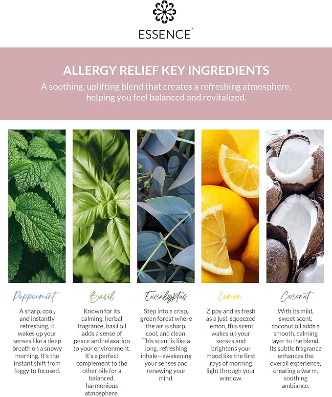 Essence Wearable Aromatherapy Nasal Diffuser – Allergy Relief Essential Oil