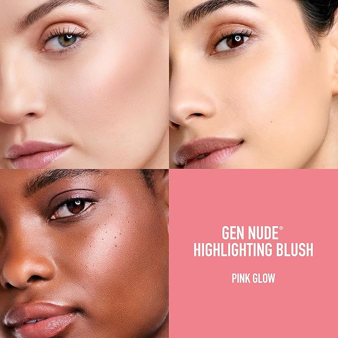 bareMinerals Gen Nude Highlighting Blush, Pink Glow, 3.2g