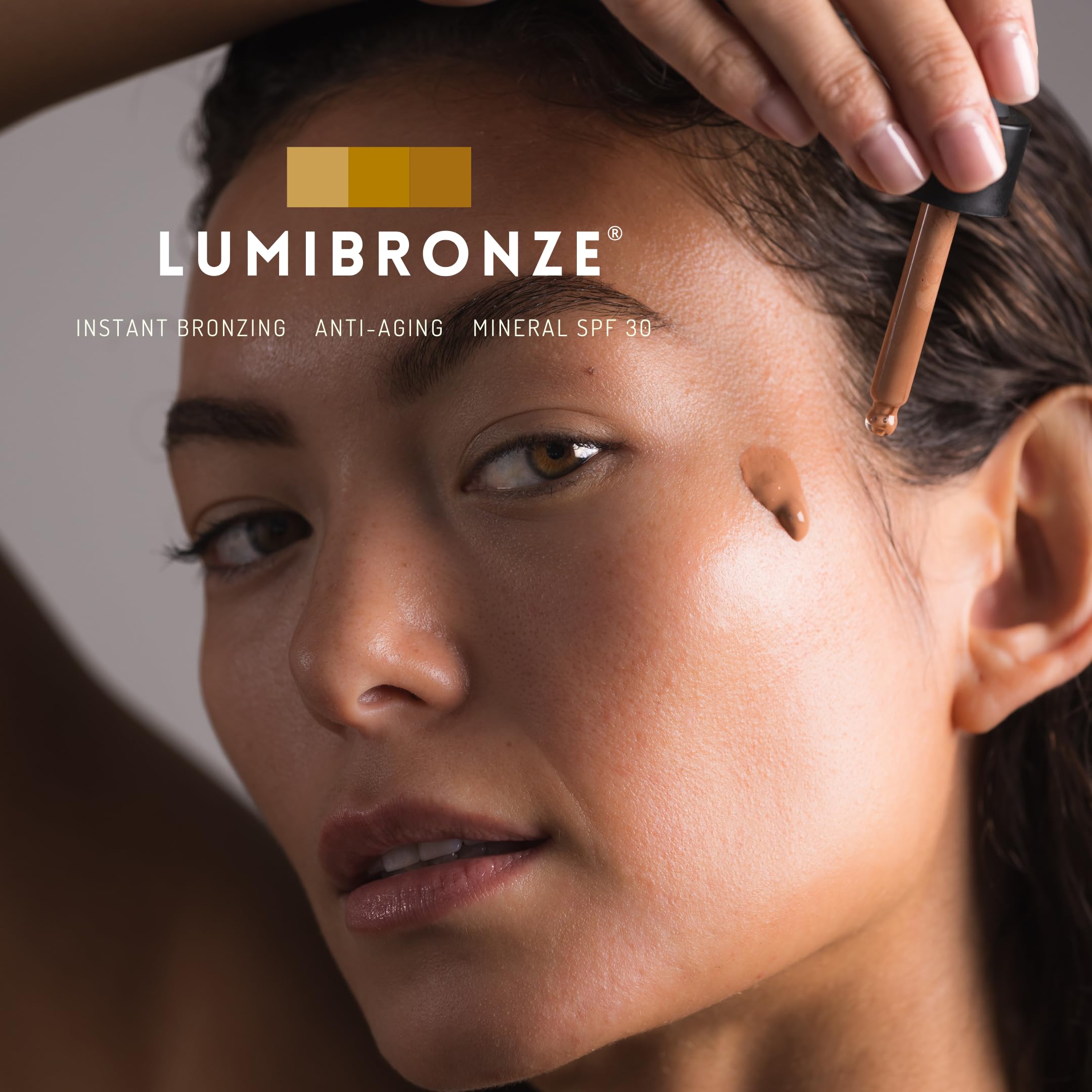 SOL LABS LUMIBRONZE SPF 30 Anti-Aging Bronzing Face Serum - Hydrating Tinted Mineral Sunscreen with Niacinamide, Hyaluronic Acid & Zinc Oxide - Matte, Non-Greasy Finish, Lightweight, Reef-Safe - 50ml