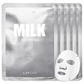 LAPCOS K Beauty Milk Sheet - Highly Moisturizing Face Mask (Pack of 5)