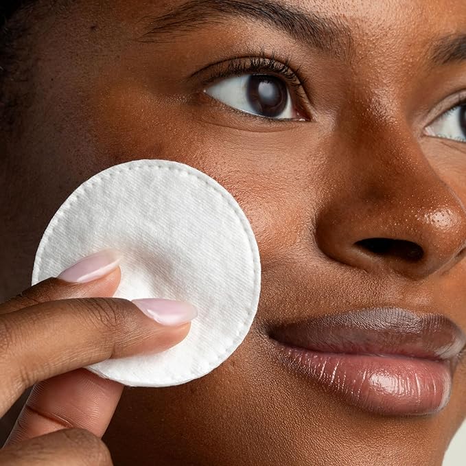 Cliganic Organic Cotton Rounds (300 Count) Makeup Remover Pads, Hypoallergenic, Lint-Free | 100% Pure Cotton