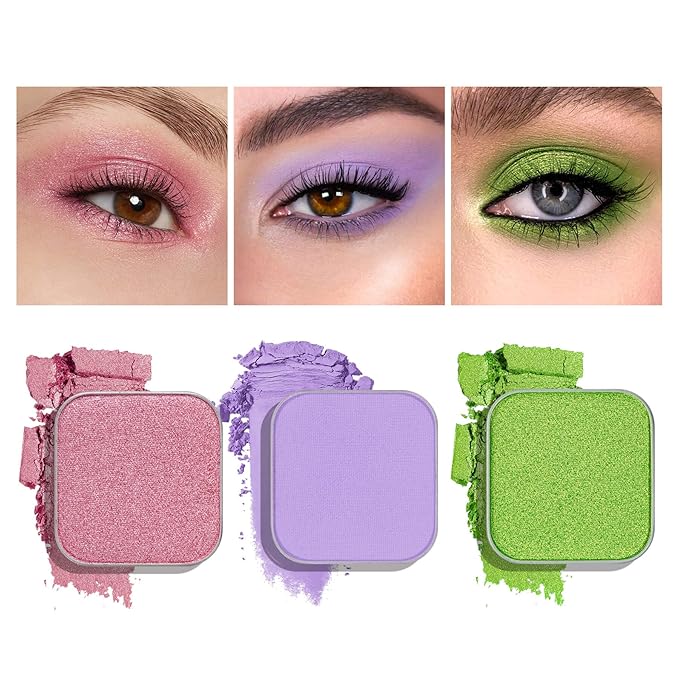 Fillwie 3-Color Eyeshadow Refill Kit, Custom Fit Empty Magnetic Palettes