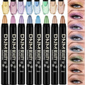 MooGlamor Colorful Shimmer Eyeshadow Eye Shadow Sticks Set (Type B 8 Pcs)