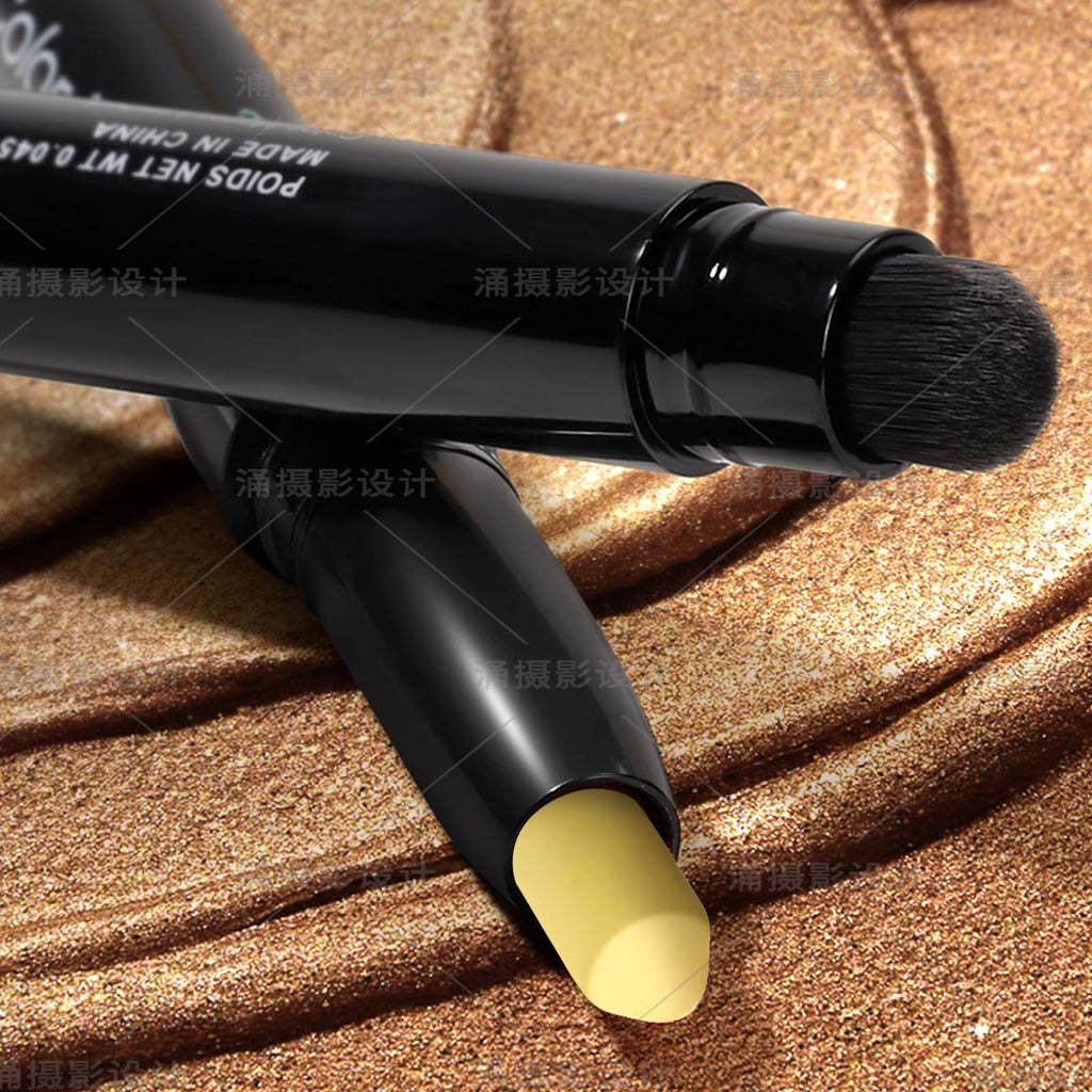 Color Mirror Cream Waterproof Hypoallergenic Eyeshadow Stick, long wear Metallic Glitter Matte Eye Shadow Pencil With Makeup Brush, Eye Brightener, 60 Daisy Matte