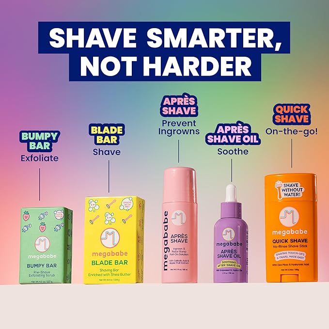 Megababe Après Shave Oil, Soothing After-Shave Oil, 5 Ingredients, 2 fl oz