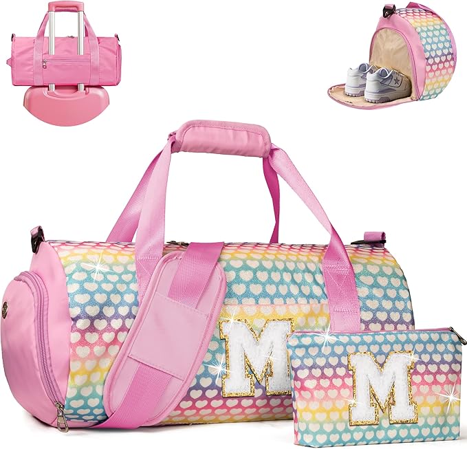 Vogewood 5 6 7 8 9 10 Year Old Girl Birthday Gift-Girls Glitter Dance Bag