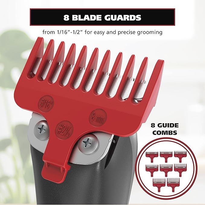 Wahl Edge Pro Bump Free Corded Beard Trimmer & Touch-Up Groomer for Men