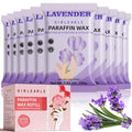 GIRLEARLE Paraffin Wax Refills 10 Packs for Paraffin Wax Bath Machine - for Dry Cracked Skin on Hands, Feet, Elbows - Moisturizing Hydration to Relieve Stiff Muscles & Joints (Lavender)