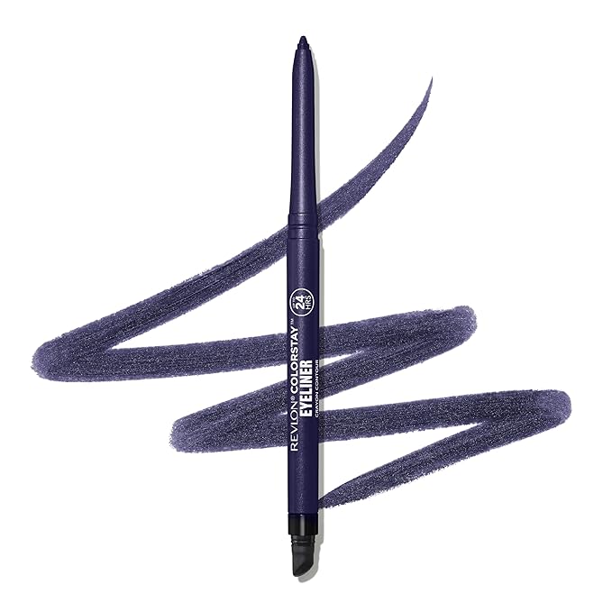 REVLON ColorStay Pencil Waterproof Eyeliner, 209 Black Violet, 0.01 oz