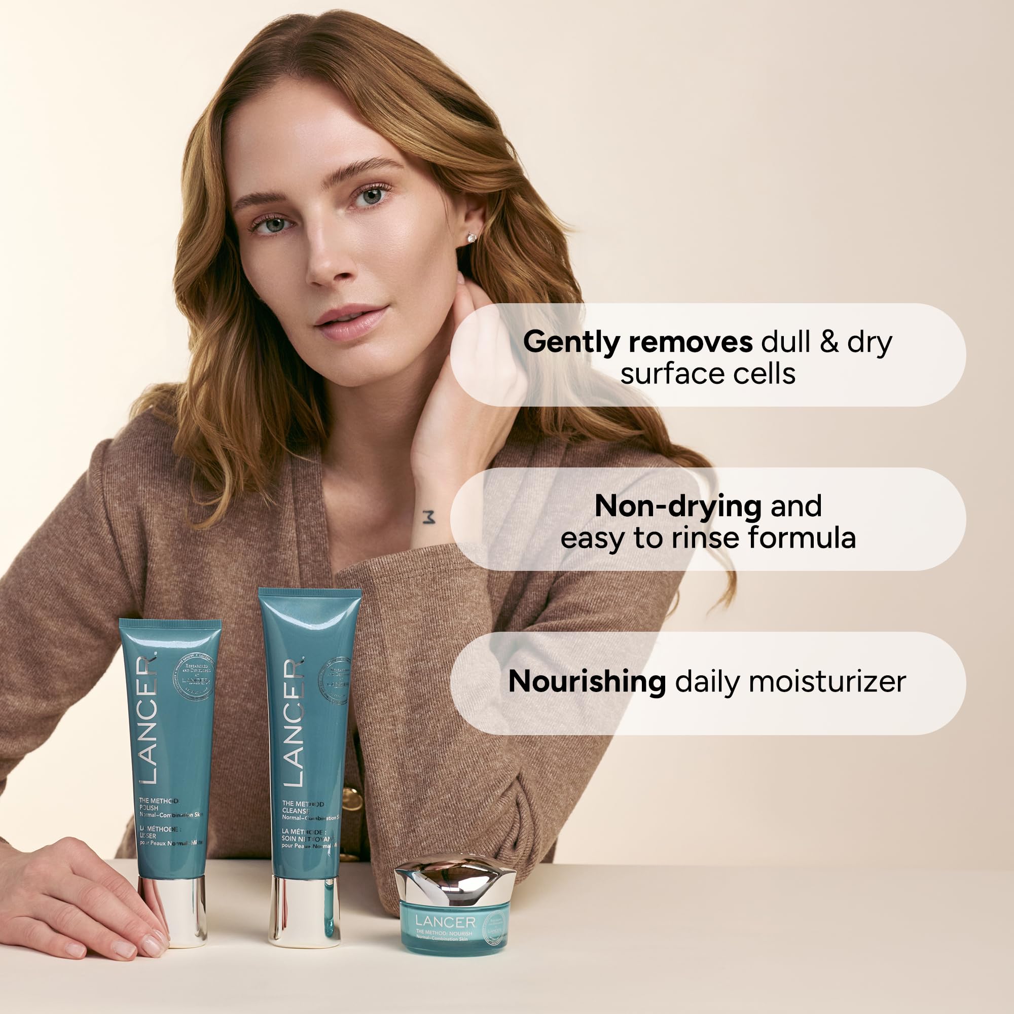 Lancer Skincare Intro Kit | Face Scrub, Cleanser, Moisturizer & Omega Oil