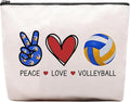 CEASQVAA Volleyball Gifts for Women: Inspirational Makeup Cosmetic Bag, Travel Pouch