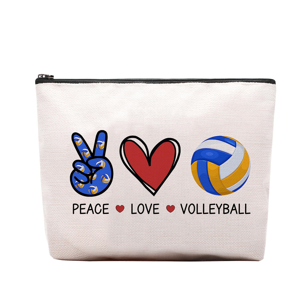 CEASQVAA Volleyball Gifts for Women: Inspirational Makeup Cosmetic Bag, Travel Pouch