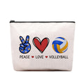 CEASQVAA Volleyball Gifts for Women: Inspirational Makeup Cosmetic Bag, Travel Pouch