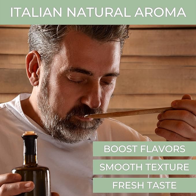 N°1 Drinking Extra Virgin Olive Oil - Italian Olive Oil from Italy 2026 Gold Awards Winner - 522 High Polyphenols evoo - 100% Unrefined and Cold pressed evoo for Drinking and Finishing Use