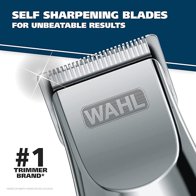 Wahl Groomsman Rechargeable Beard Trimmer Kit & Bonus Battery Nose Trimmer