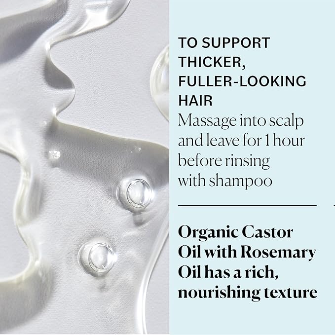 Sky Organics Organic Castor Oil with Rosemary Oil, Pure & Hexane-Free