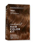 Madison Reed Radiant Hair Color Kit - 7NGV Light Golden Brown (Lucca Brown), Salon-Quality Permanent Hair Dye, Superior Gray Coverage & Dimensional Color | PPD-Free & Ammonia-Free, 1 Pack
