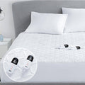California King Heated Mattress Pad - Degrees of Comfort Electric Bed Warmer with Dual Controllers, 6 Heating Levels, 10-Hour Auto Shut-Off, Breathable Air-Layer, 72" x84