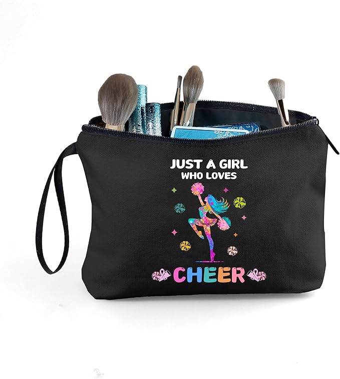 ARIOSEY Cheerleader Cheerleading Gifts, Cheer Makeup Bag Pouch