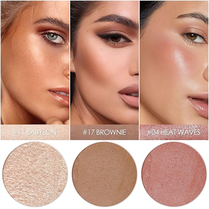 3 Pcs MEDIUM Contour Stick Set,Professional Makeup Kit for All Skin