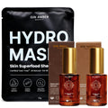 Gin Amber Beauty Peptide & Retinol Serum + Superfood Sheet Mask Trio Set